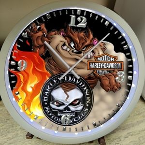 COPY - Taz Harley Davidson clock